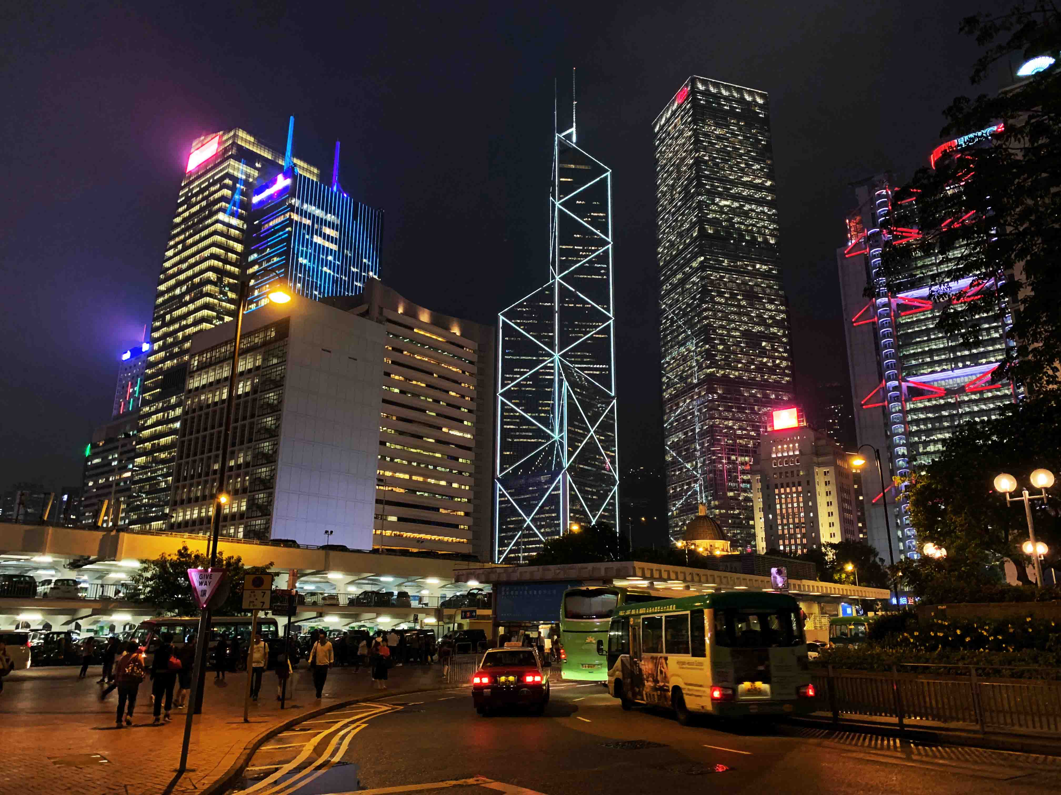 Kowloon bei Nacht