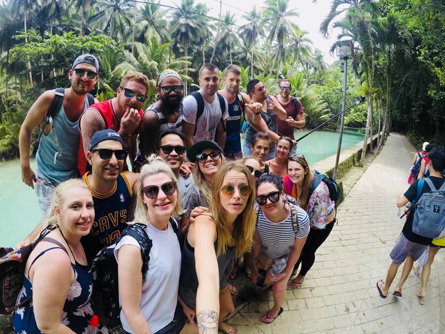 Backpacker Gruppe