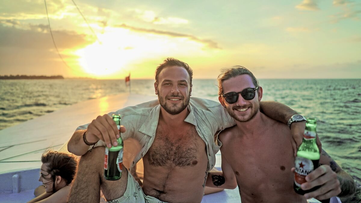 Freunde in Indonesien