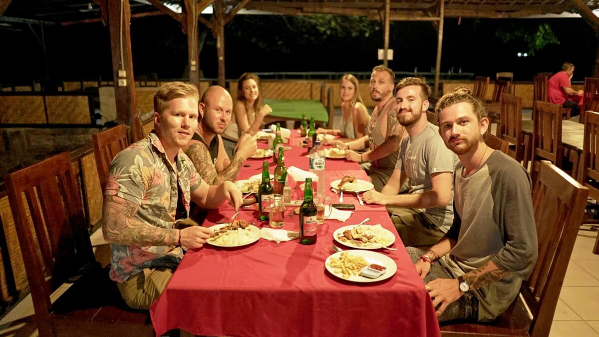 Abendessen in Indonesien
