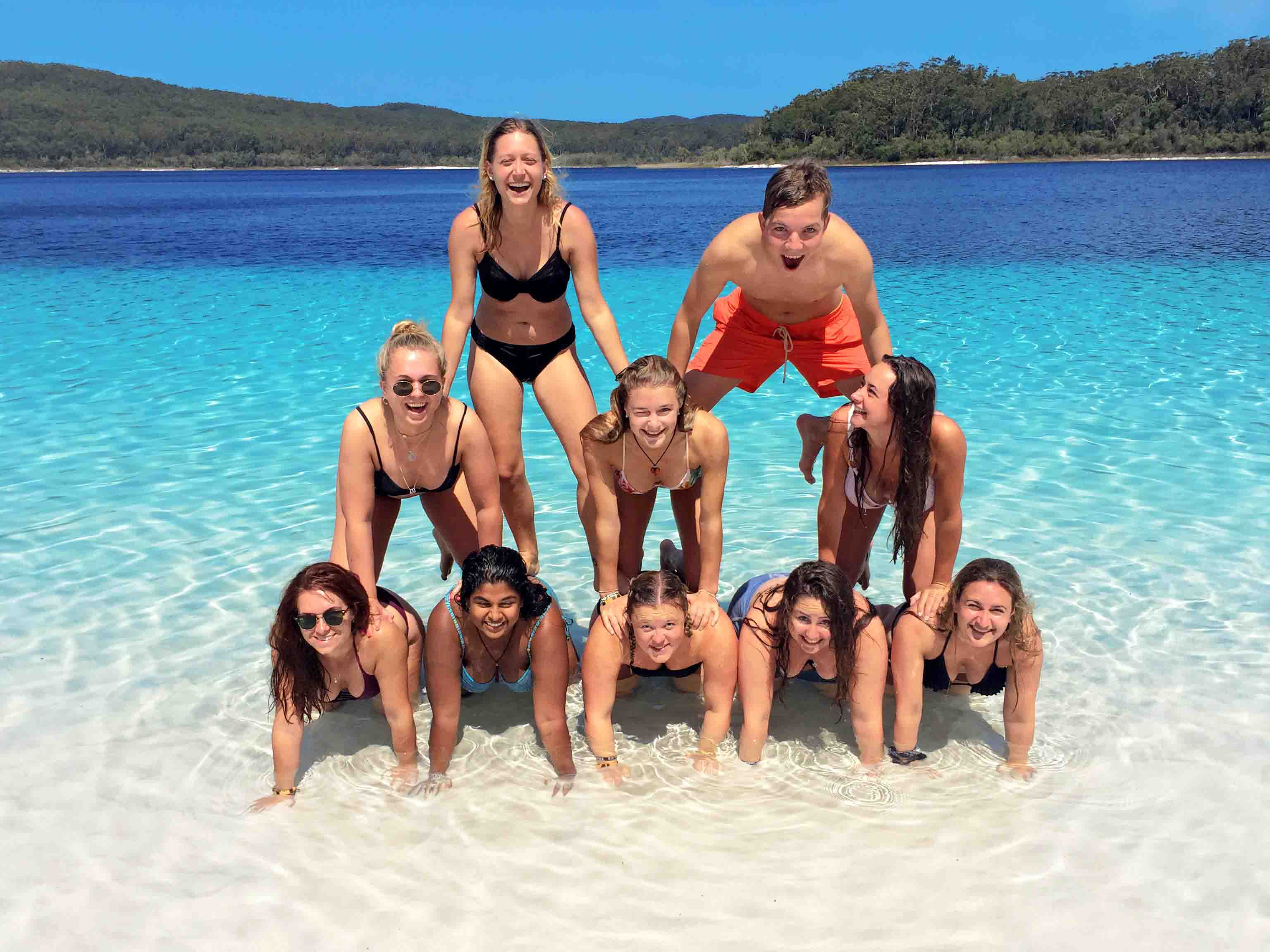 Menschen Pyramide